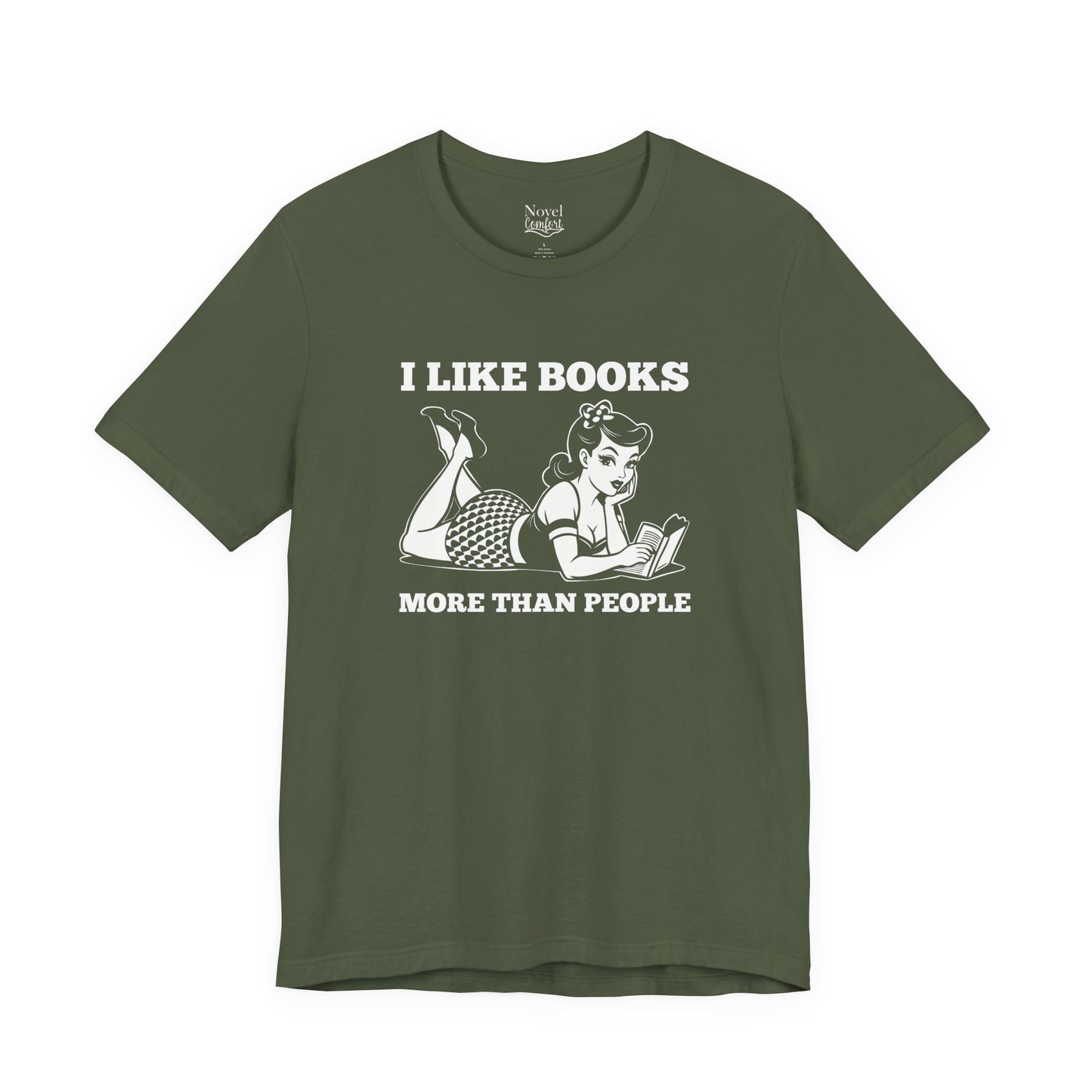 I Like Books More Than People T-Shirt
