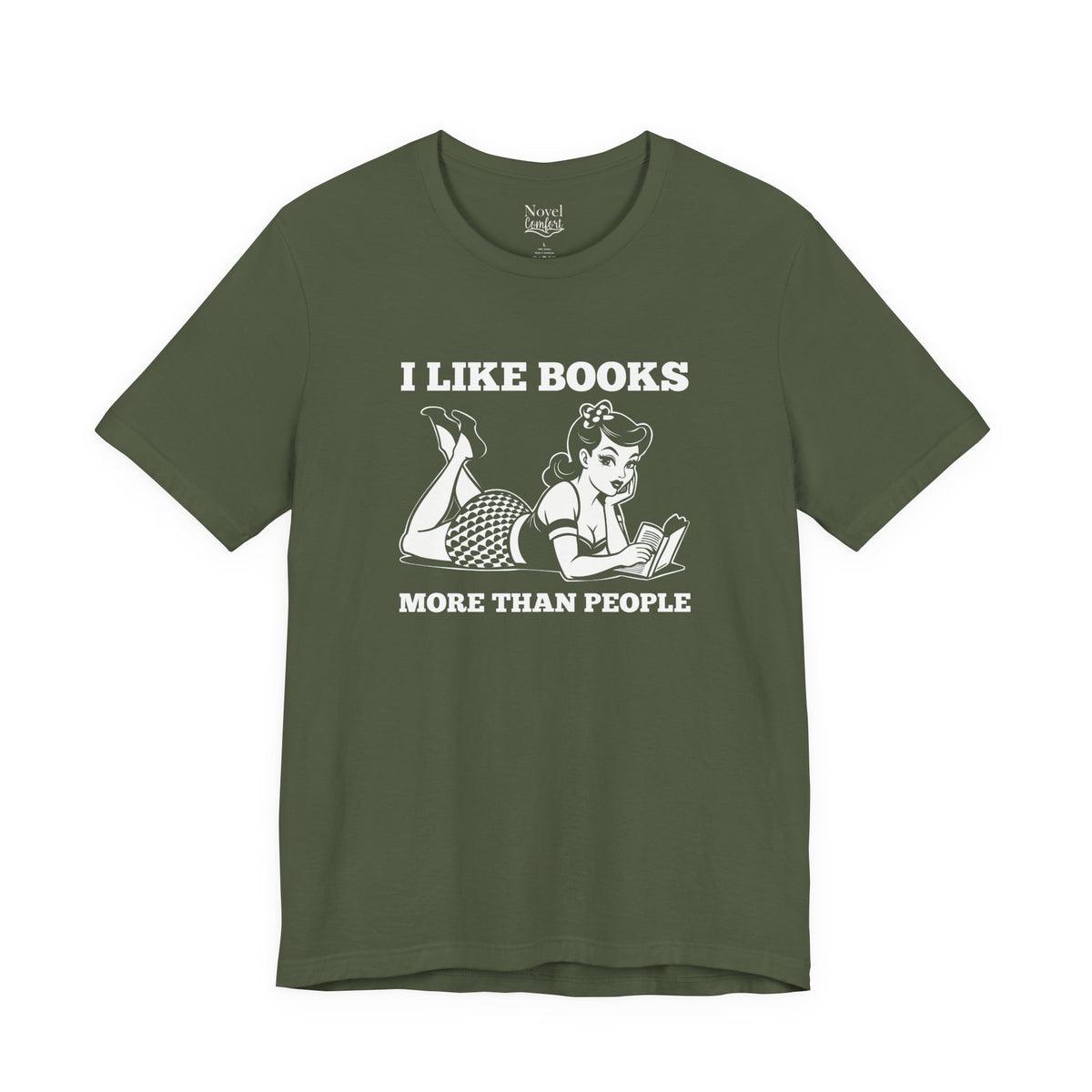 I Like Books More Than People T-Shirt